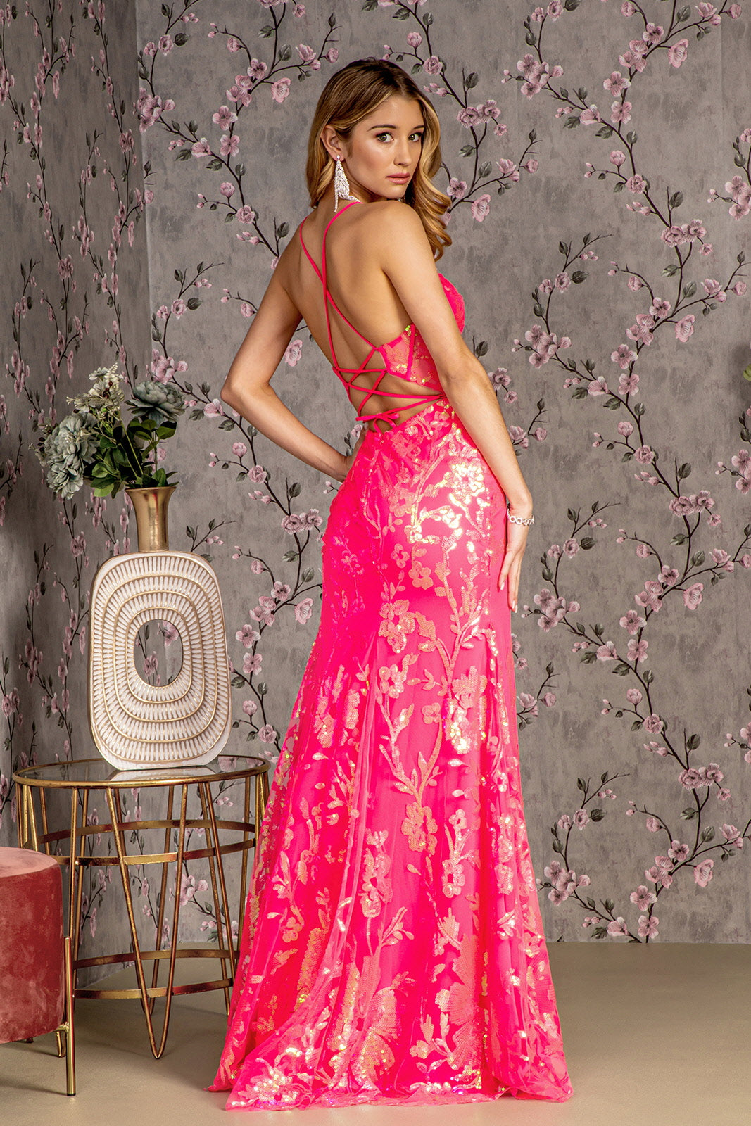 Hot Pink Long Prom Dress New Arrive Party Dress Evening Dress