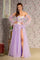 Prom Dresses Glitter Detachable Long Sleeves A line Long Prom Dress Lavender