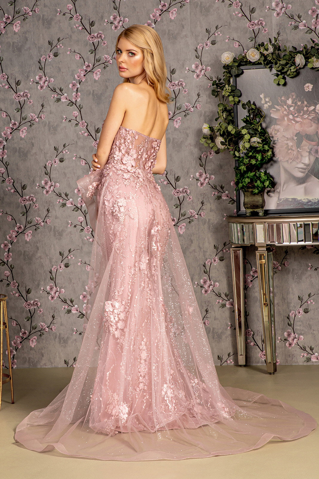 Prom Long Formal Overskirt Mermaid Dress