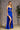 Prom Dresses Bead Ruched Side Mermaid Side Drape Long Prom Dress Royal Blue