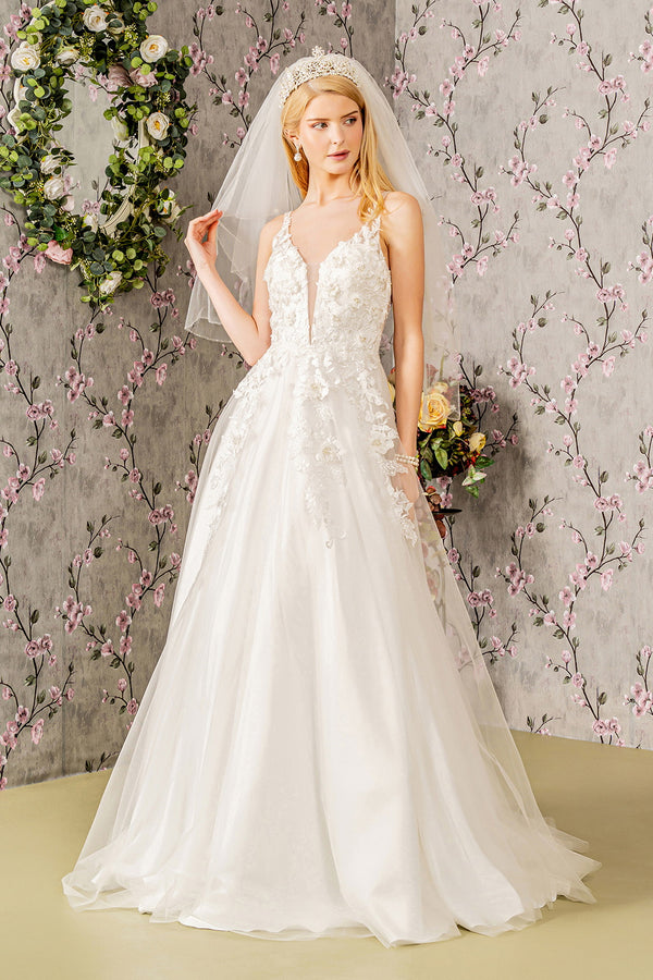 Simple Long Bridal Gown A Line Wedding Dress