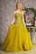 Prom Dresses Sequin Sheer Cut out Front A line Prom Long Dress Olive