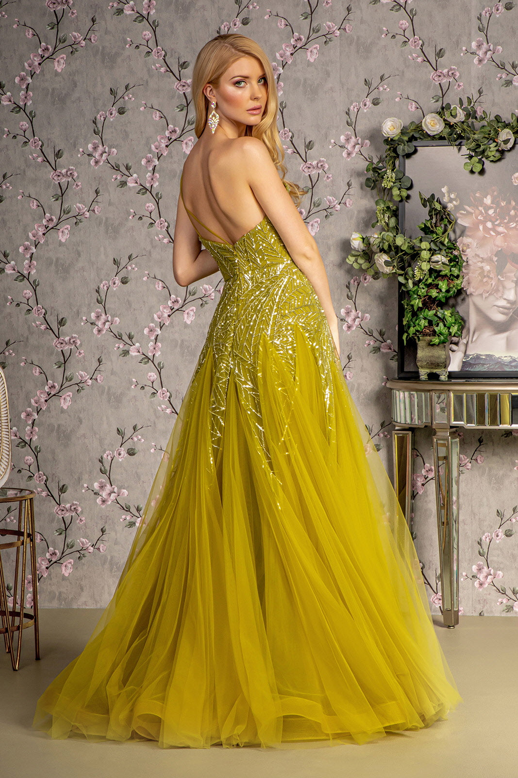 Long Formal Sequin A Line Prom Dress
