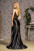 Prom Dresses Prom Sheer Bodice V back Mermaid Long Dress Black