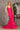 Prom Dresses Floral Sequin Mermaid Prom Long Dress Fuchsia