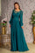Mother of the Bride Dresses Floral A line Long Mother of the Bride Dress Teal