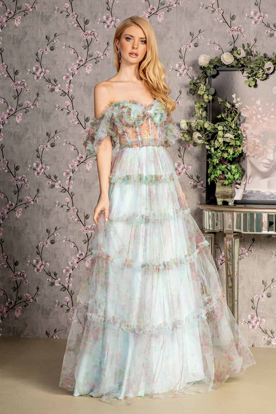 Blue long prom dresses, evening dresses,formal dress Y2739 main image 1