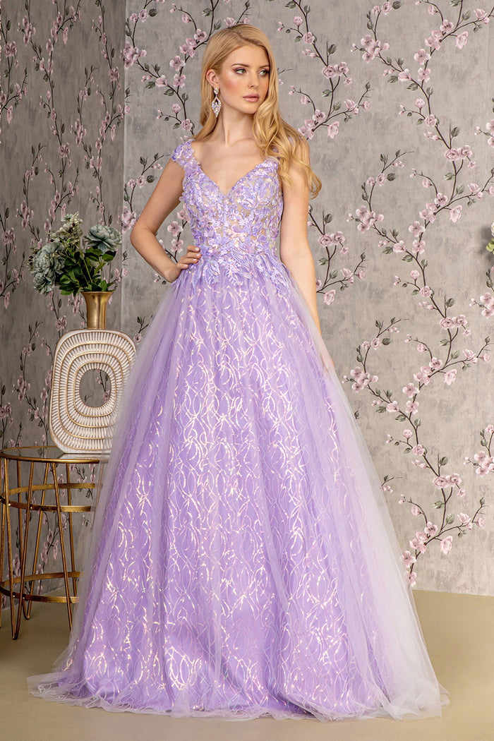 Prom Dresses Prom A line Long Dress Lilac