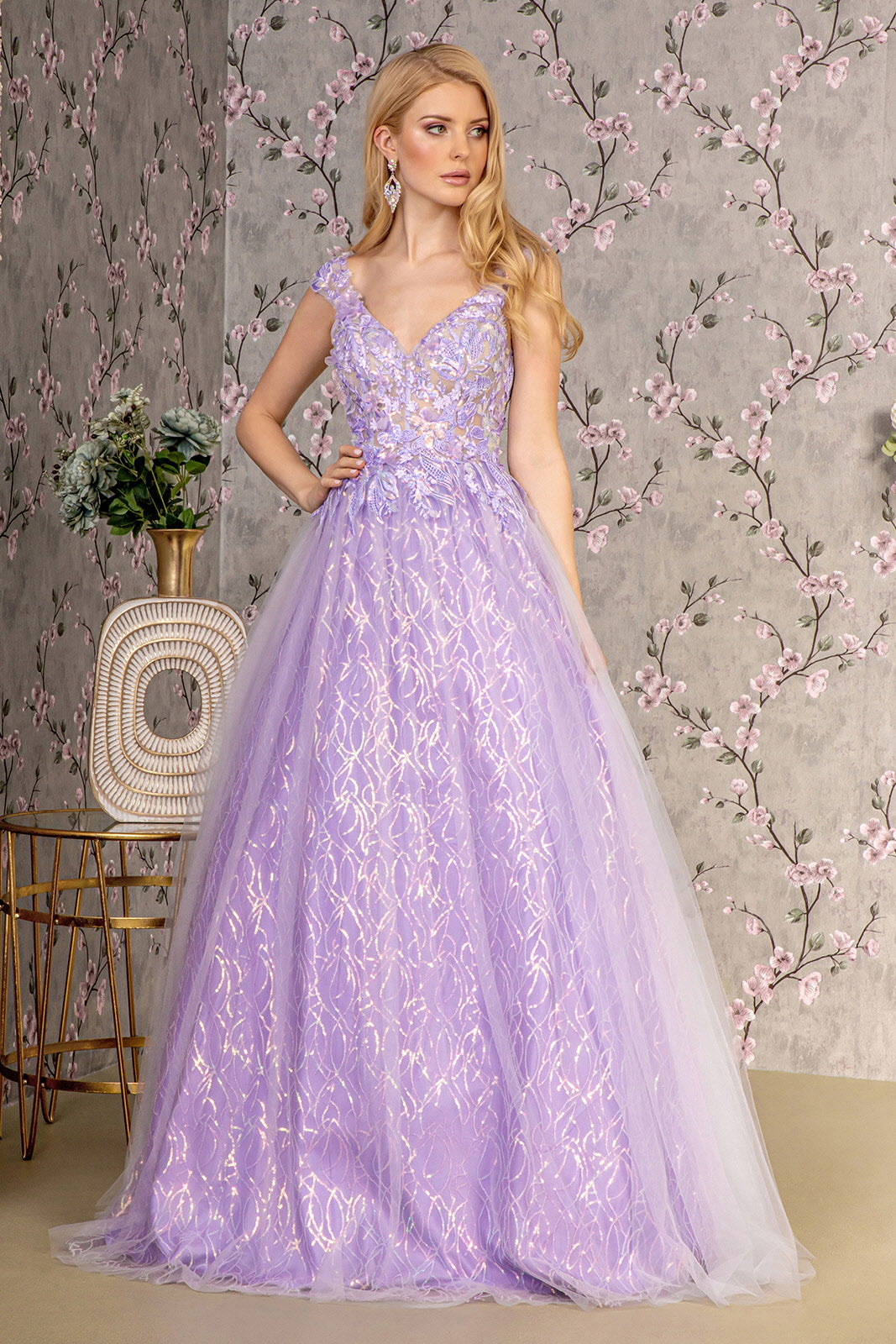 Prom A Line Long Formal Dress – The Dress Outlet