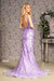 Prom Dresses Jewel Glitter Prom Mermaid Long Dress Lilac