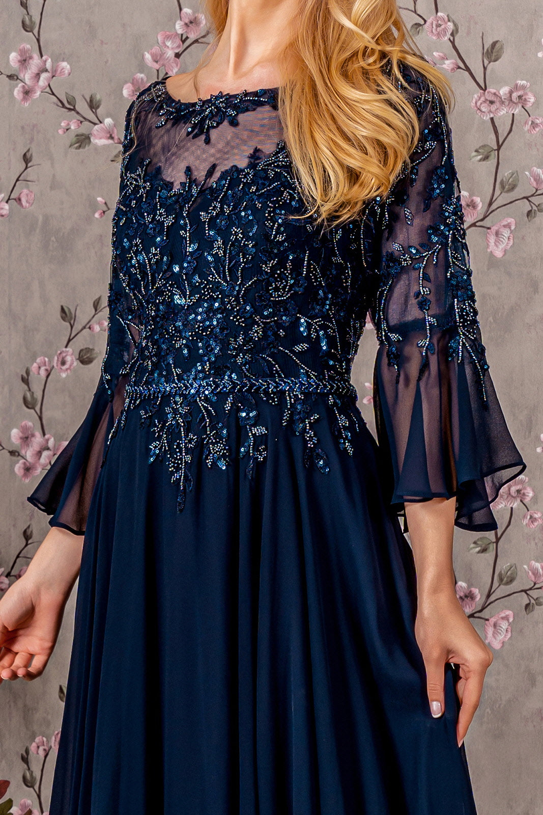 Long Mother of the Bride Formal Dress