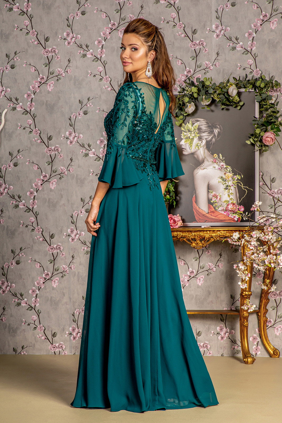 Long Mother of the Bride Formal Dress