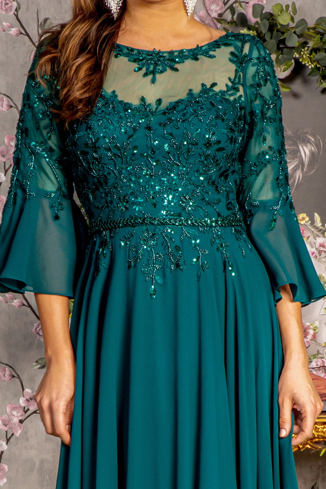 Long Mother of the Bride Formal Dress
