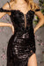 Prom Dresses Prom Sequin Mermaid Long Dress Black