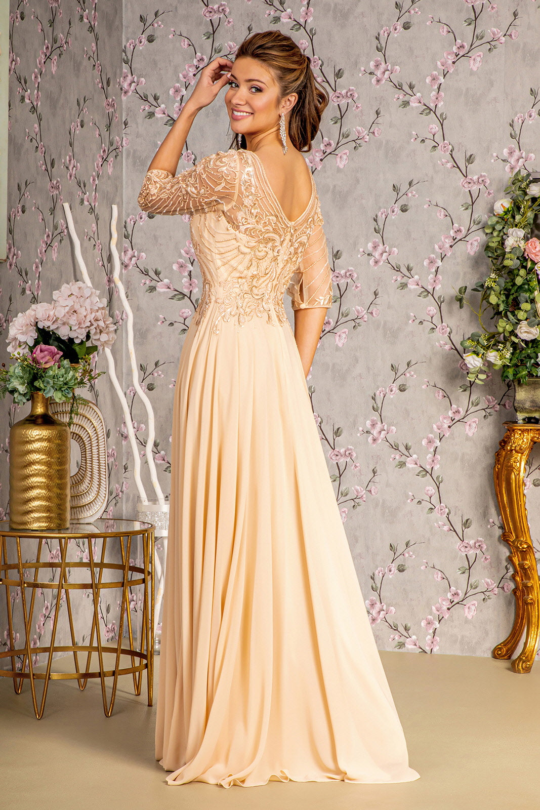 Champagne Mother of the Bride Long Formal Dress for $228.0 – The Dress ...