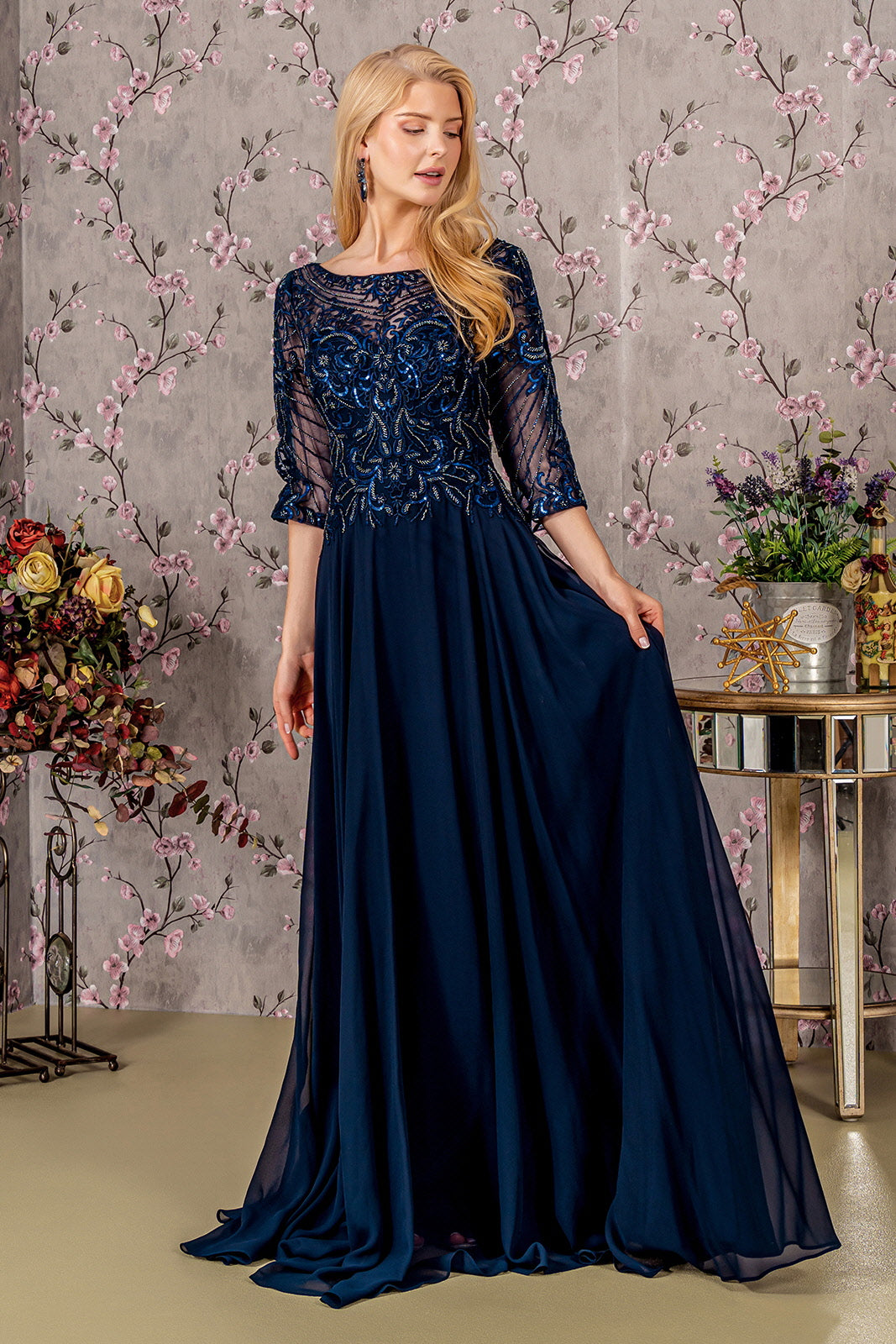 Mauve Mother of the Bride Long Formal Dress for $228.0 – The Dress Outlet