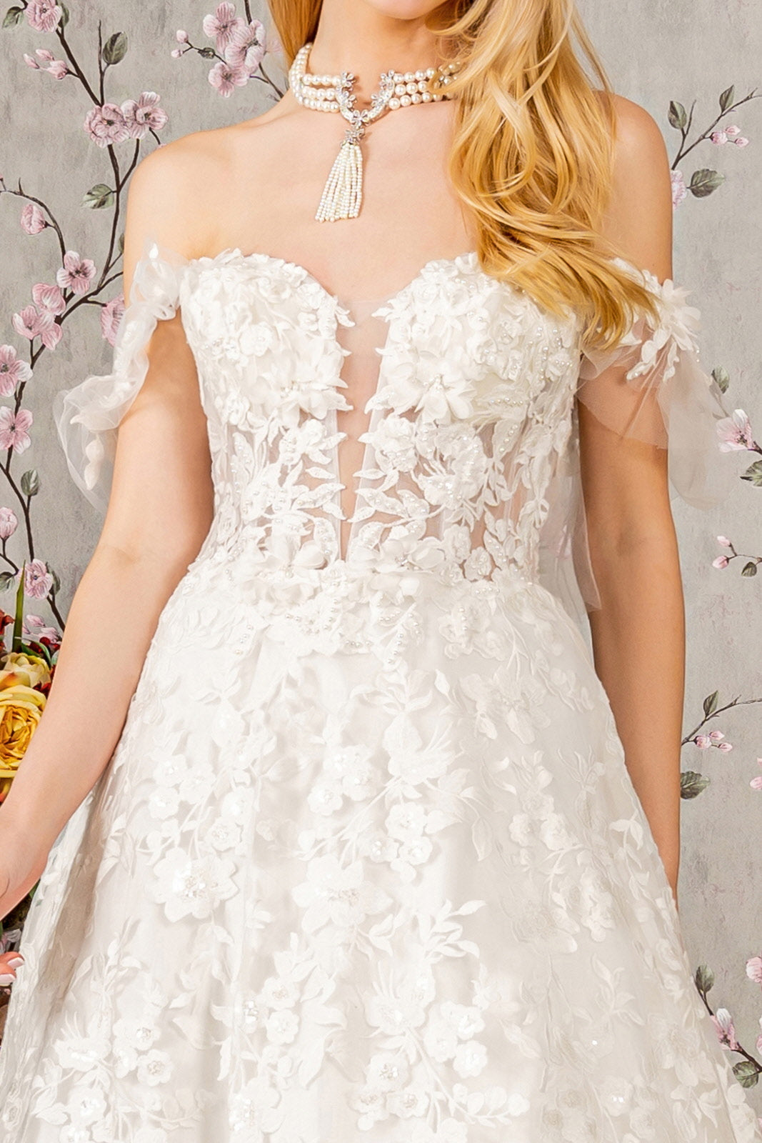 Long Bridal Wedding Dress