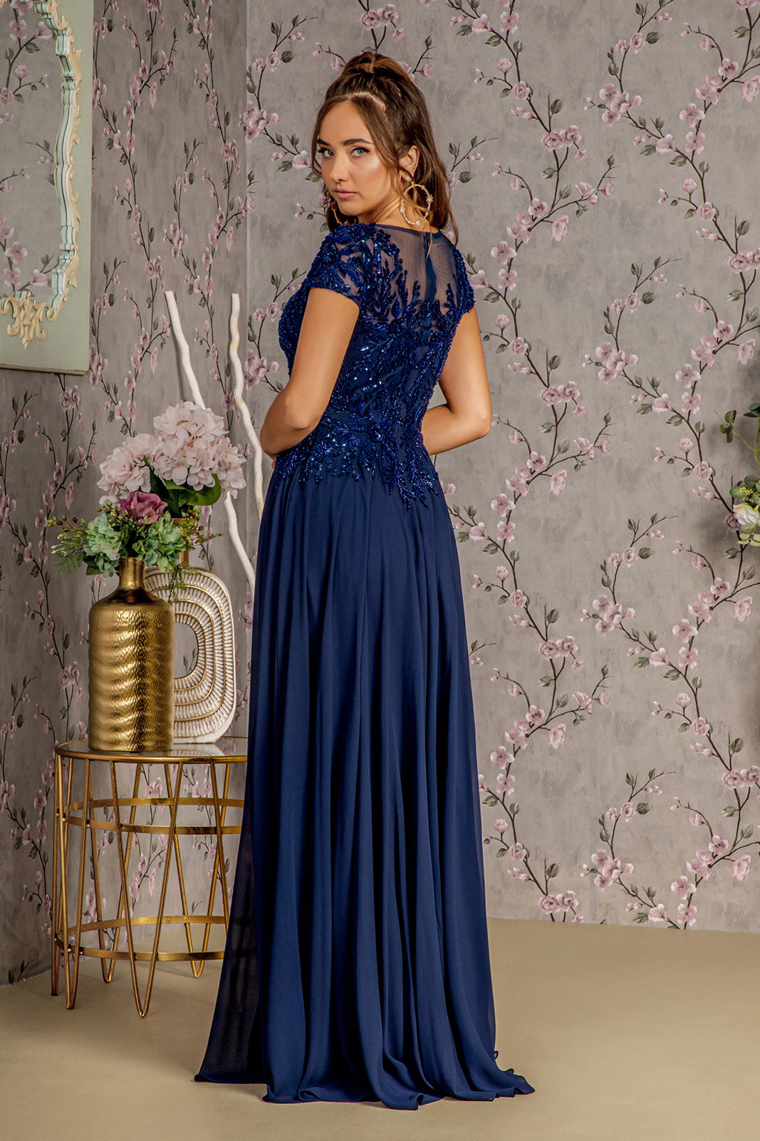 Long Formal A Line Mother of the Bride Dress