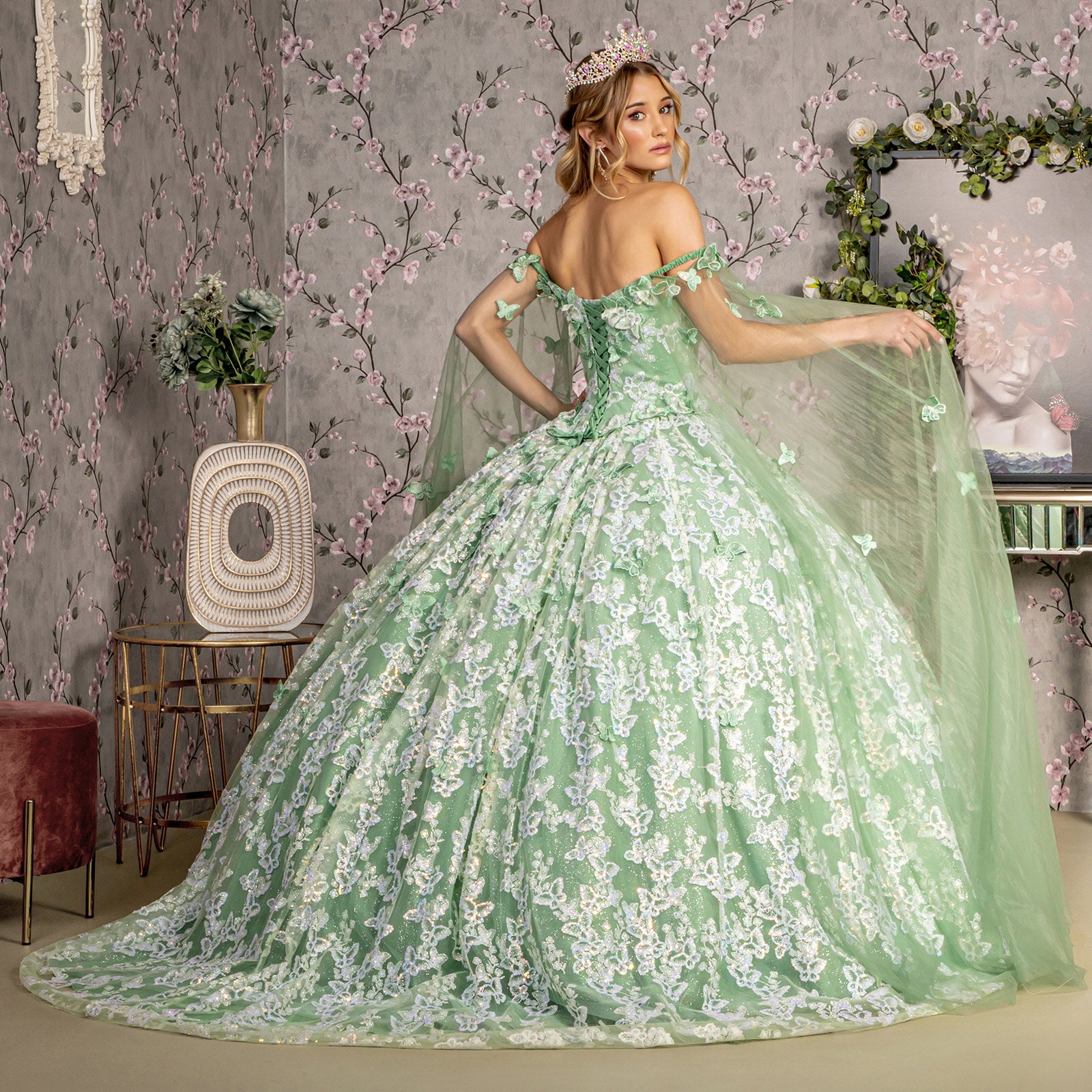 Long Sweet 16 Quinceanera Dress