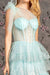 Prom Dresses Prom Glitter A line Long Dress Baby Blue
