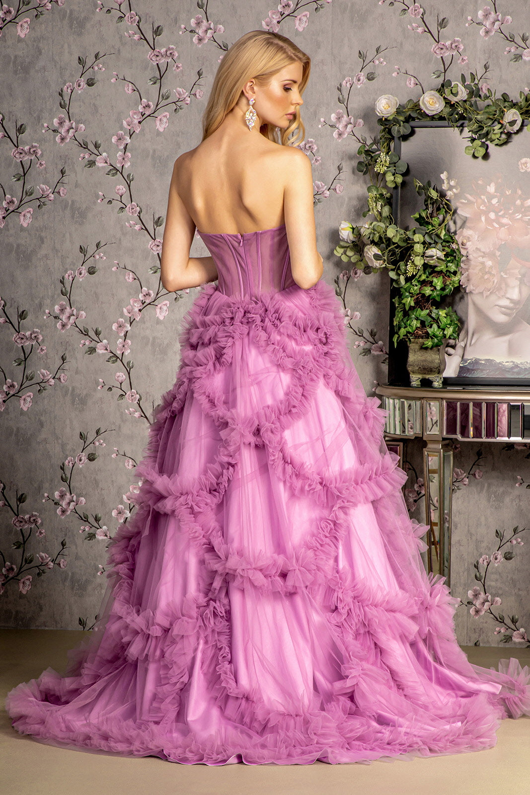 A line Evening Dress Simple Evening Gown Long Sleeves Prom Dress main image 1