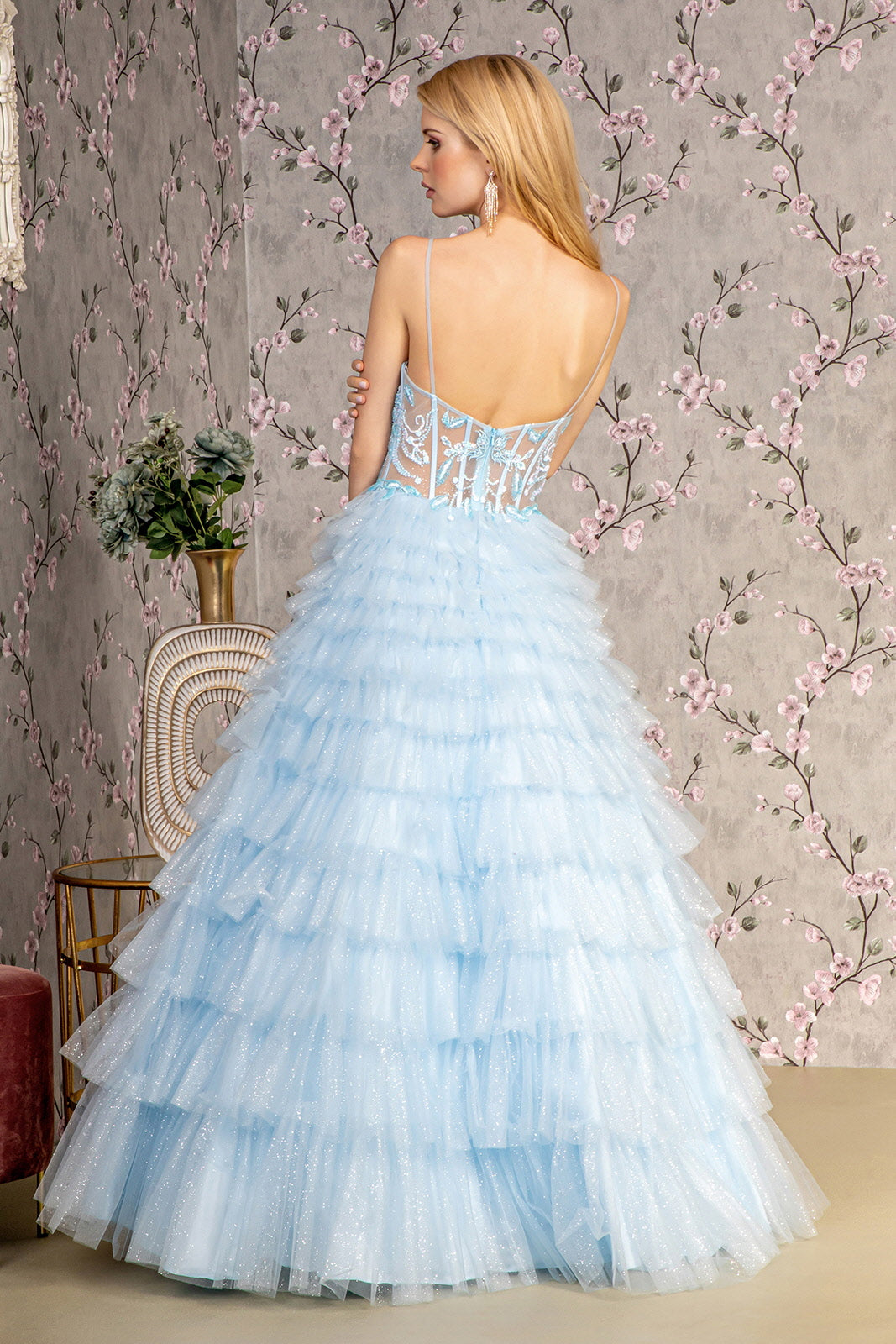Baby Blue Prom Long Formal A Line Dress for $297.0 – The Dress Outlet