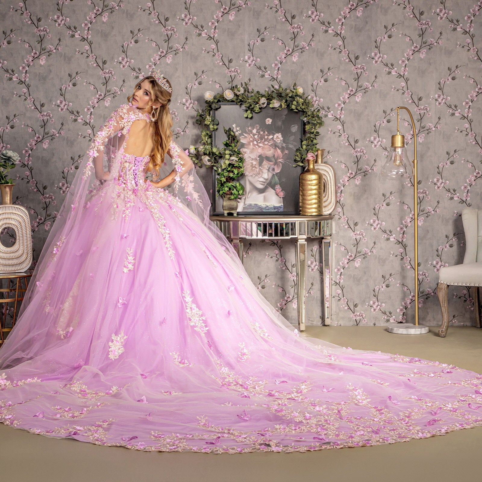 Sweet 16 Long Quinceanera Ball Gown