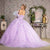 Quinceniera Dresses Long Trumpet Sleeves Quinceanera Ball Gown Lilac