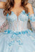 Quinceniera Dresses Jewel Quinceanera Ball Gown Baby Blue