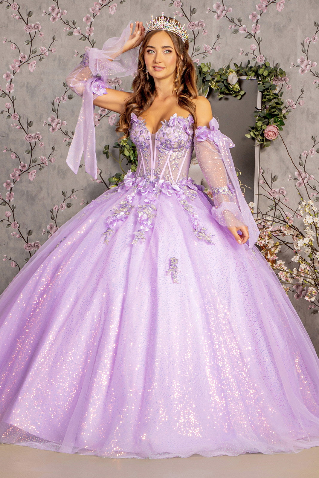 Quinceniera Dresses Jewel Quinceanera Ball Gown Lilac