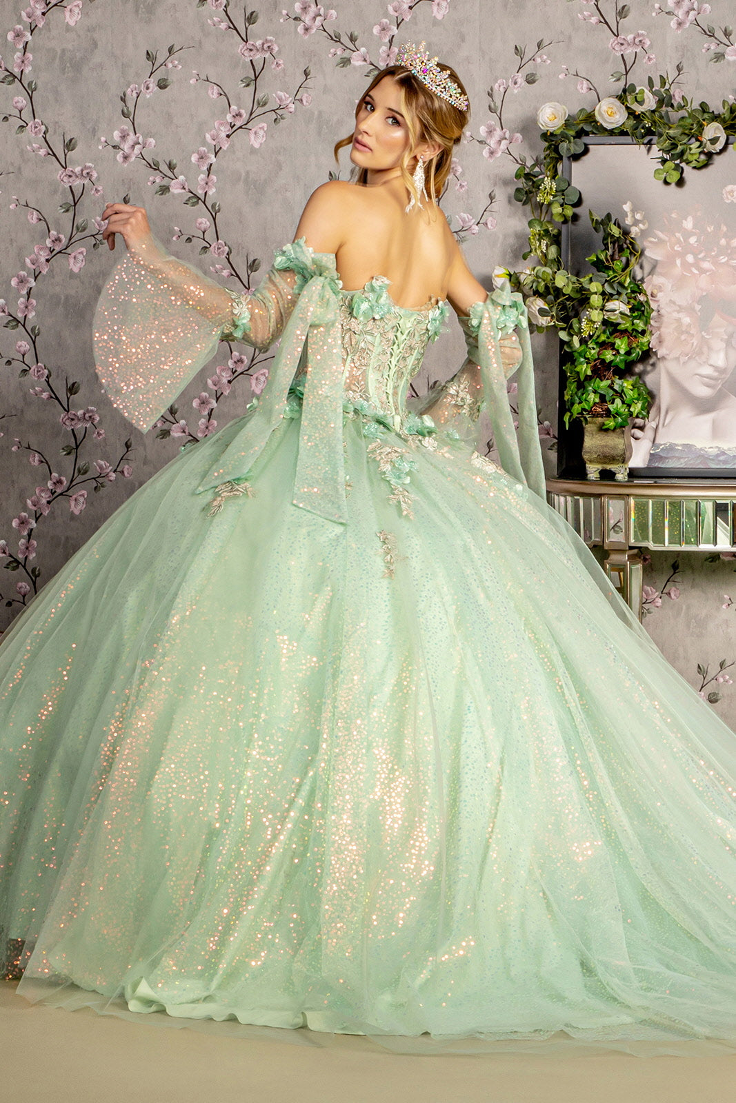 Long Quinceanera Ball Gown