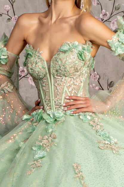 Quinceniera Dresses Jewel Quinceanera Ball Gown Sage