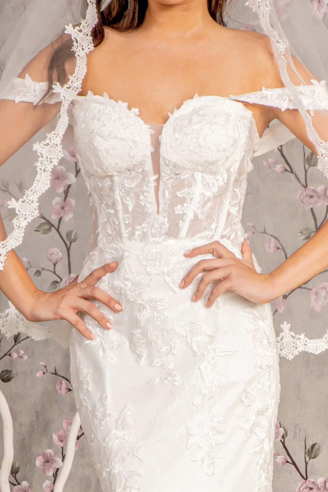 Glitter Mermaid Long Wedding Gown