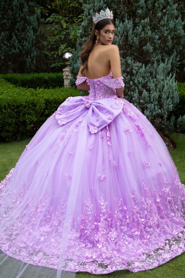 Princess Ball Gown Off The Shoulder Straps Pink Tulle Long Quinceanera Dress Formal Gowns Vestido De 15 Anos Sweet 16 Dress DH1857 main image 0