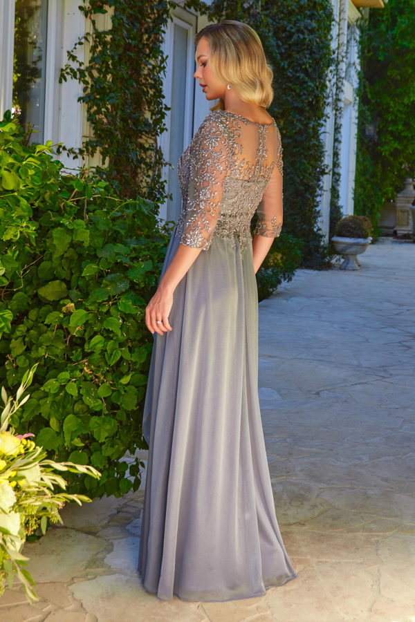 Mother of the Bride Long Sequin A Line Formal Dress