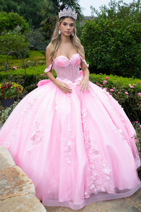 Sequin Long Ball Gown Glitter Quinceanera Dress