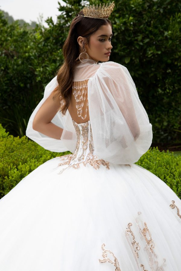 Sweet 16 Long Ball Gown Quinceanera Sequin Dress