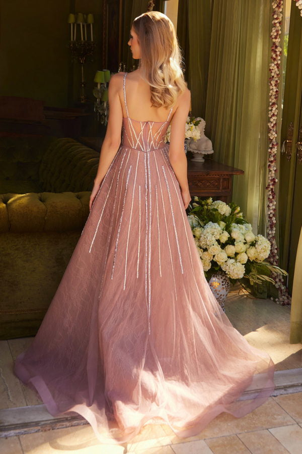 A Line Long Formal Overskirt Prom Dress
