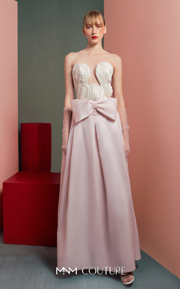 Long Formal Prom Corset A line Evening Dress MNM Couture GOF2540