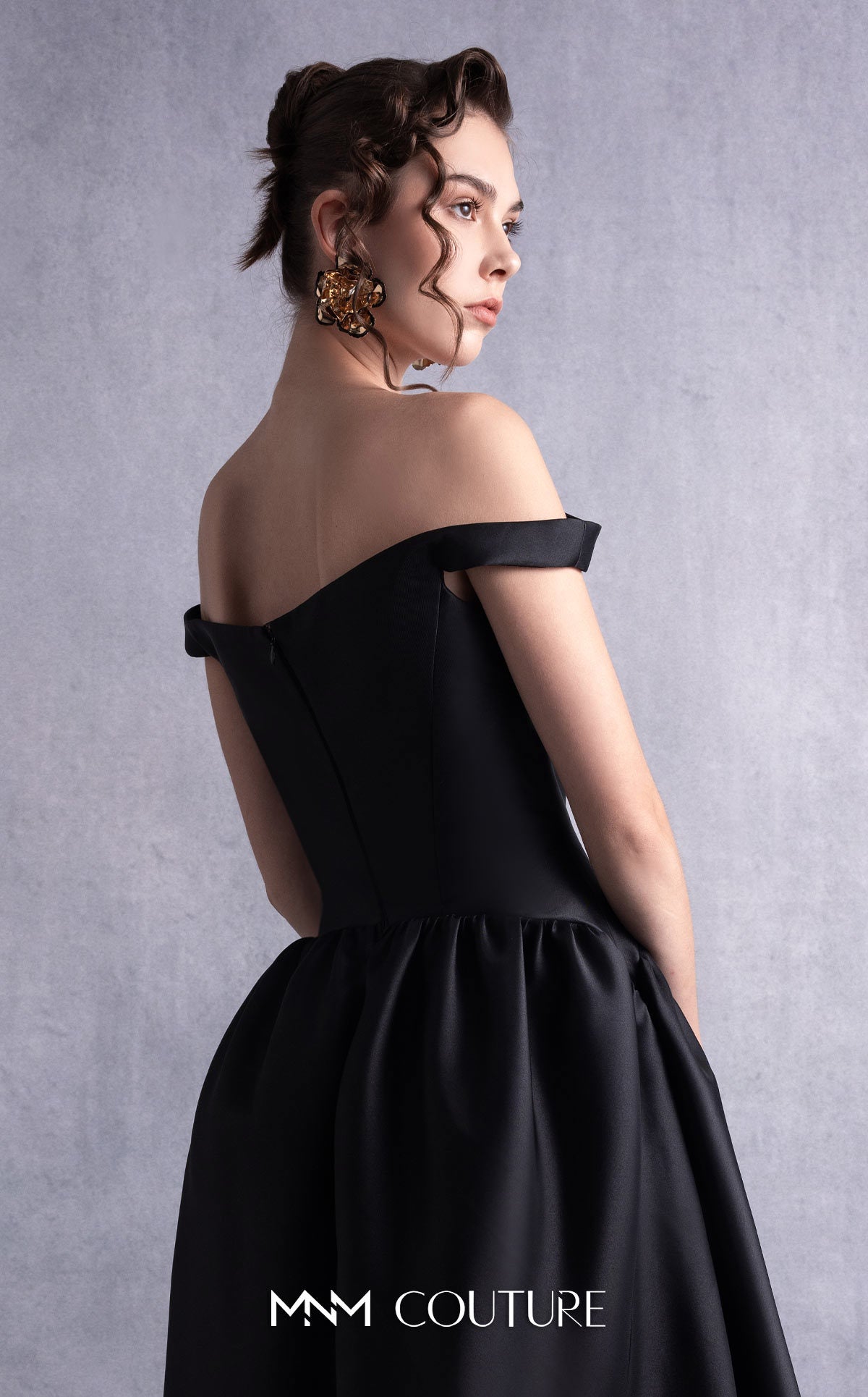 Formal Dresses Long Formal Prom A Line Dress MNM Couture GOS2507 Black