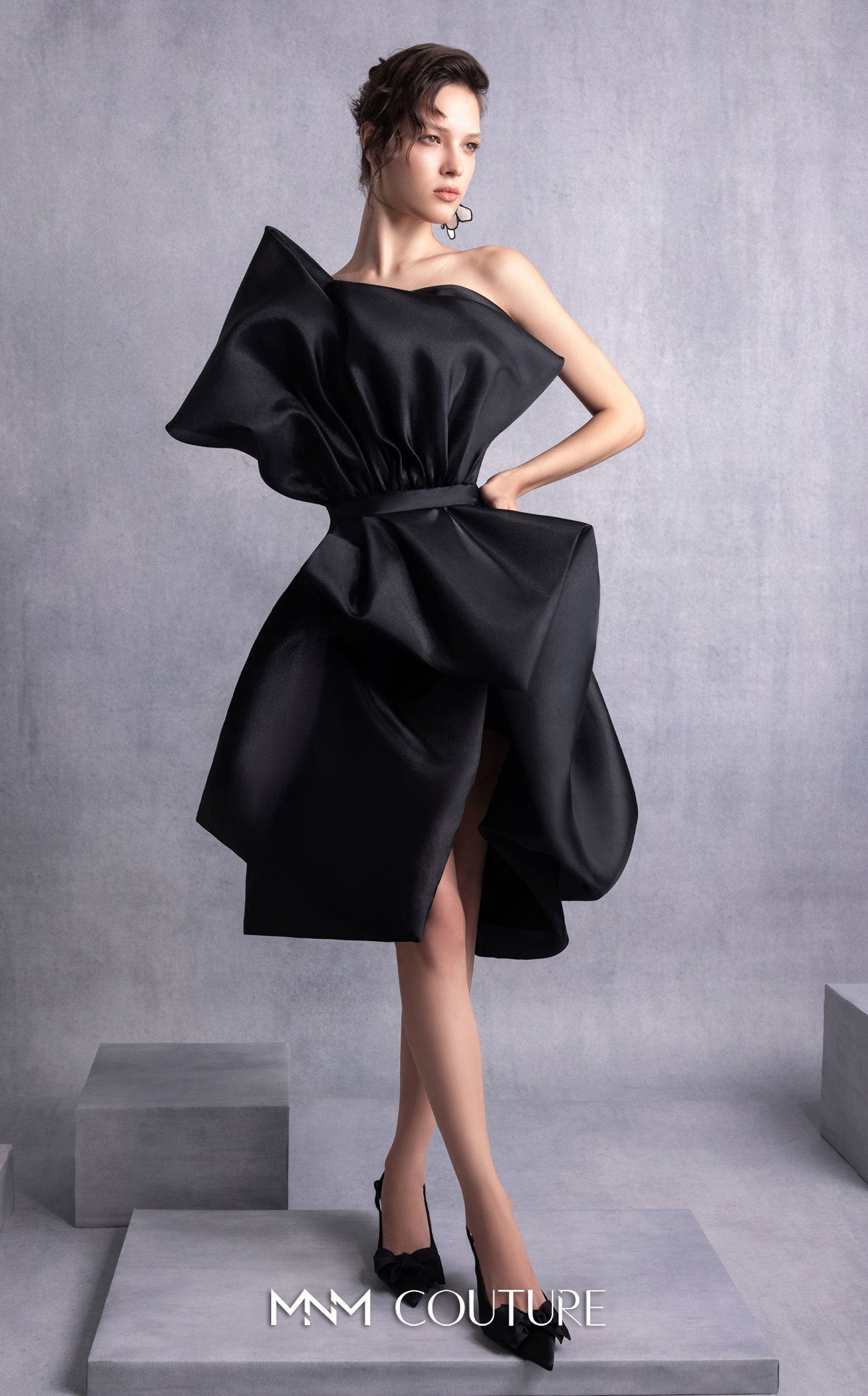 Cocktail Dresses Mini Short Cocktail Dress MNM Couture GOS2528 Black