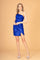 Cocktail Dresses Sequin Short Bodycon Homecoming Dress Royal Blue