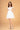 Cocktail Dresses Babydoll Homecoming Short Dress Off White