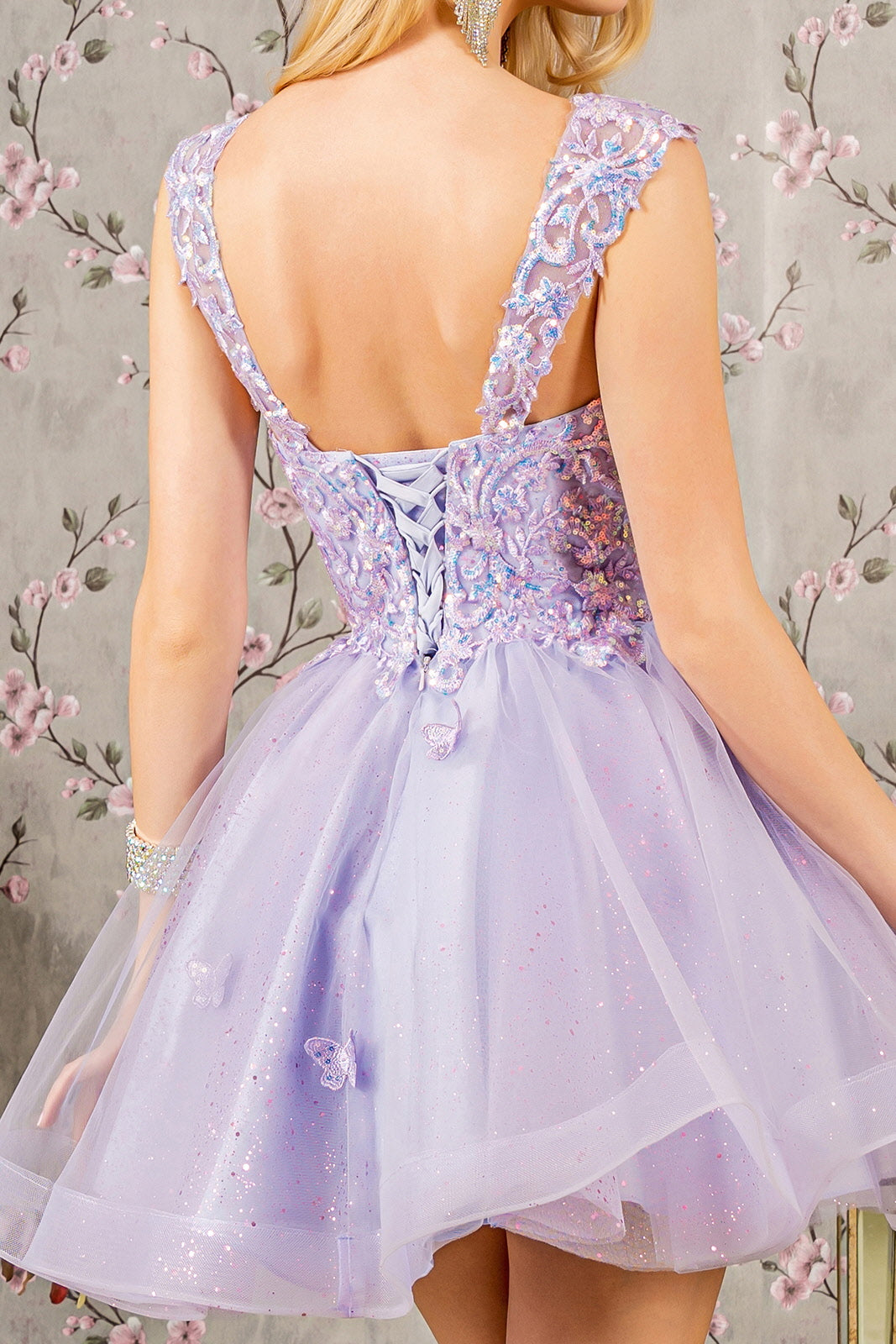Homecoming Short Cocktail Glitter Prom Dress