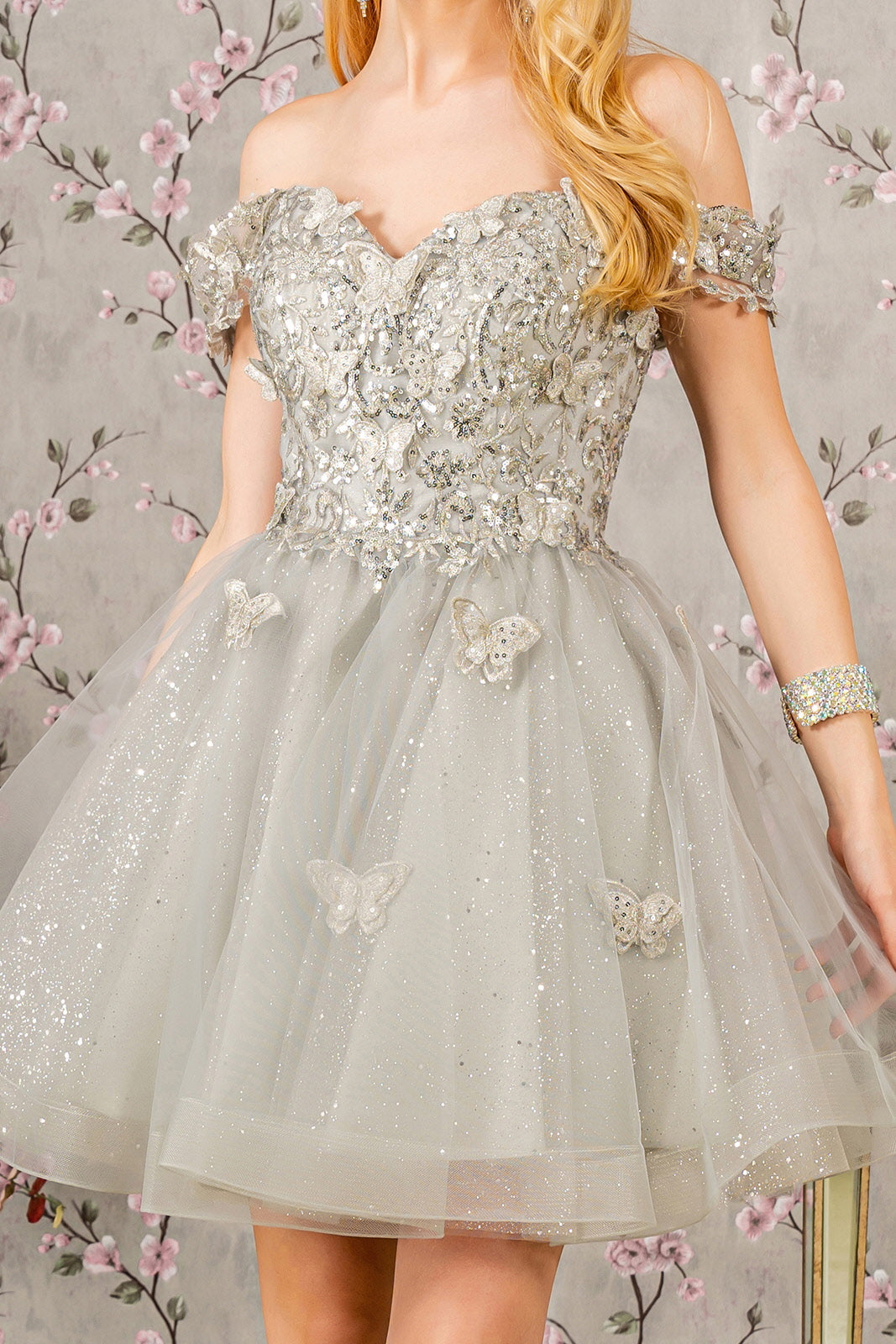 Homecoming Short Cocktail Glitter Prom Dress