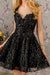 Cocktail Dresses Short Cocktail 3D Butterfly Glitter Sequin Dress Black