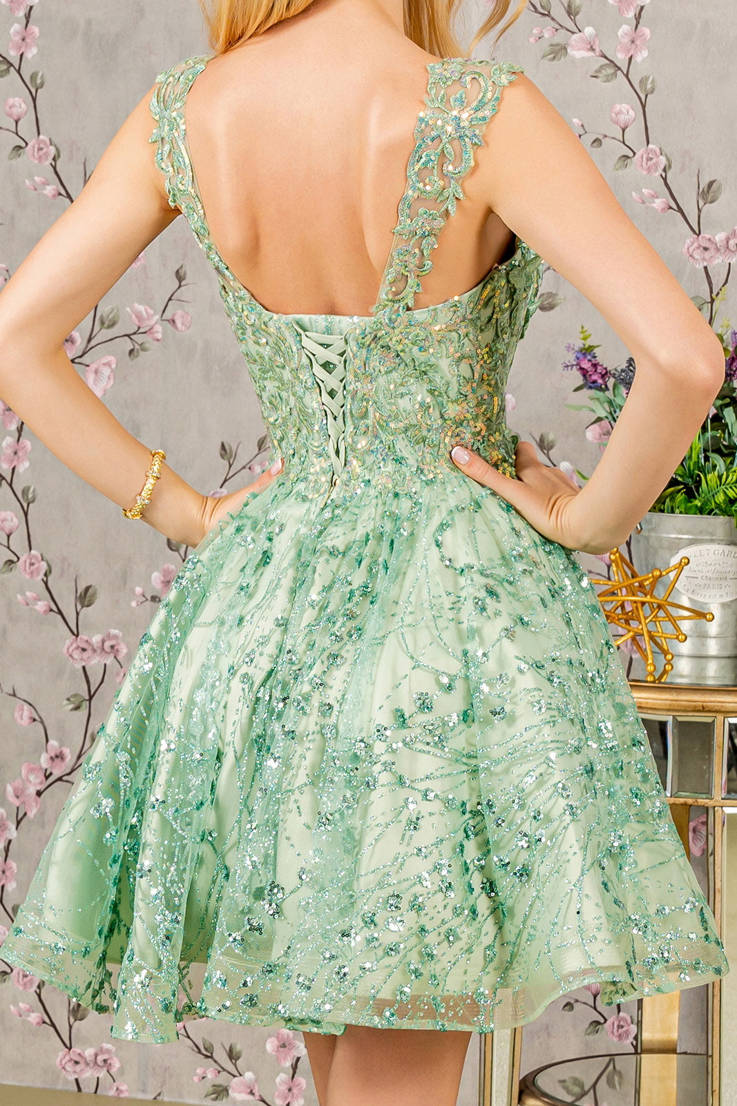 Black Short Cocktail Glitter Sequin Homecoming Dress