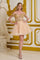 Short Homecoming A Line Glitter Sequin Prom Dress Champagne