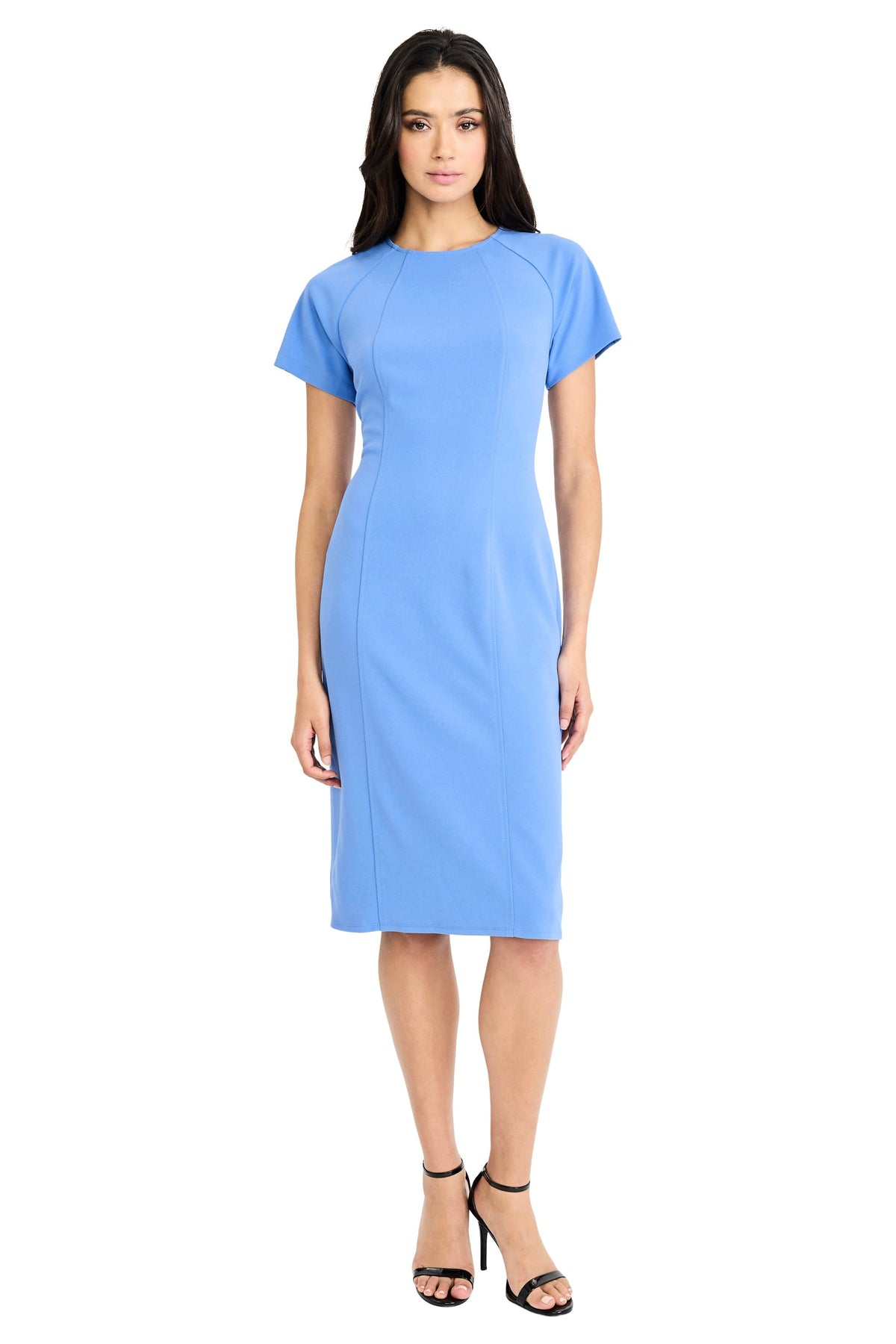 Maggy London Short Sleeve Crepe Sheath Dress GT1278M