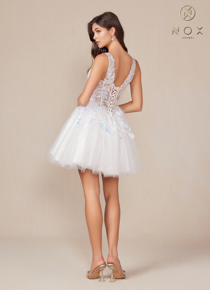 Cocktail Dresses A Line Short Cocktail Dress White